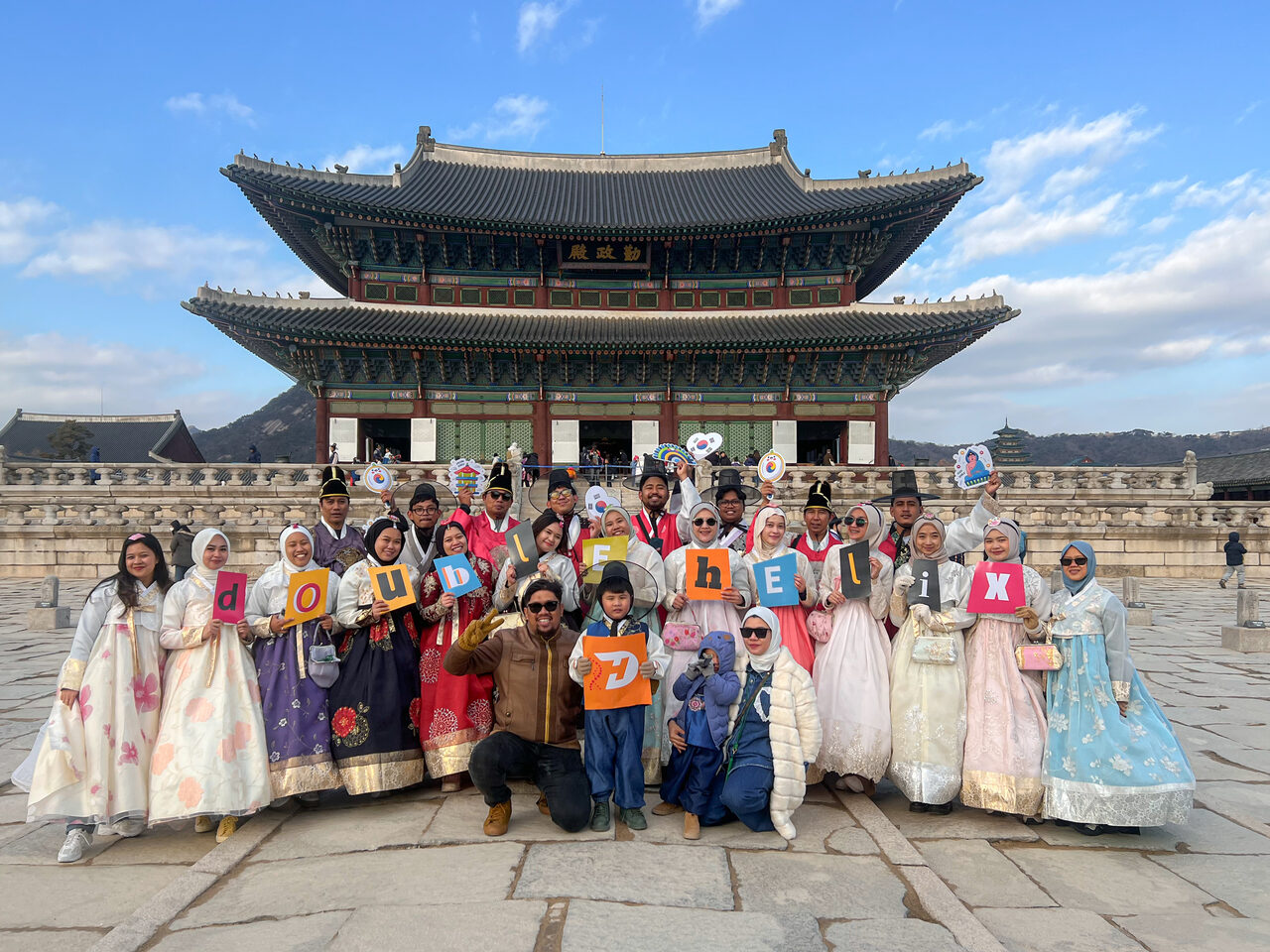 Foto grup Double Helix Indonesia di Korea Selatan · Musim Dingin